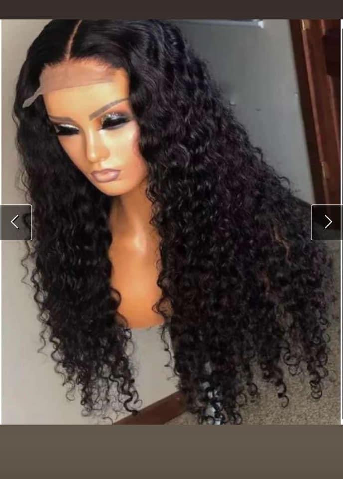 HD 4x4 Glueless lace closure wig-curly