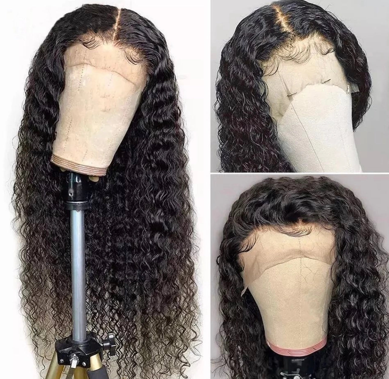 HD 13x4 Glueless lace front wig (10a)-curly