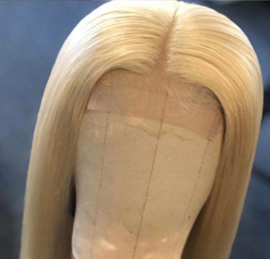 Transparent 613 4x4 Glueless lace closure wig (10a)